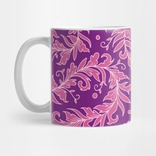 Lacy Leaves Purple Palette Mug